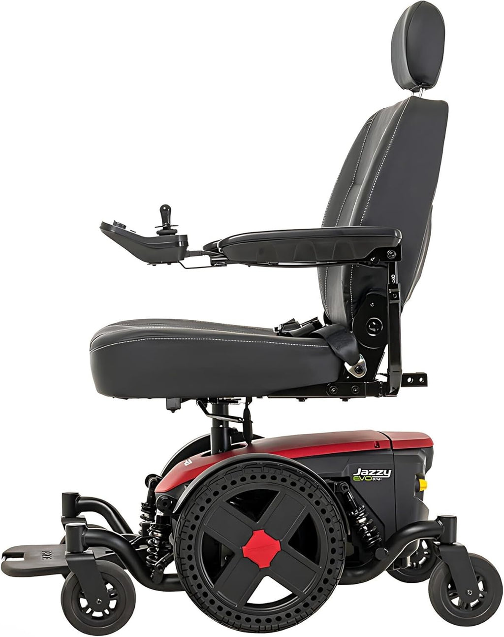 Cardinal Red Power Chair Electric Wheelchair 450 Lbs Weight Capacity 24x22-24 Seat Size Z919767