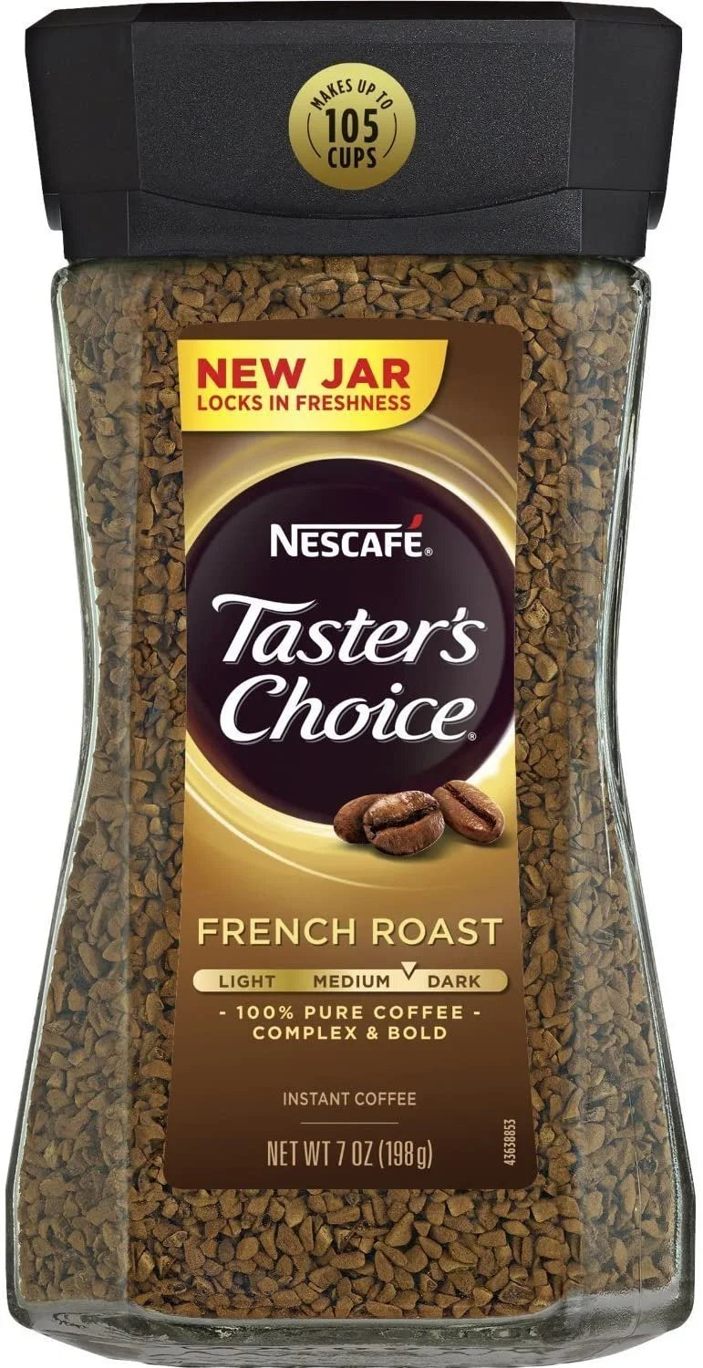 French Roast Instant Coffee, 7 Ounce Pack of 2 P619