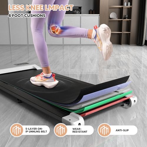 Walking Pad Treadmill with Remote Control and LED Display Q20512