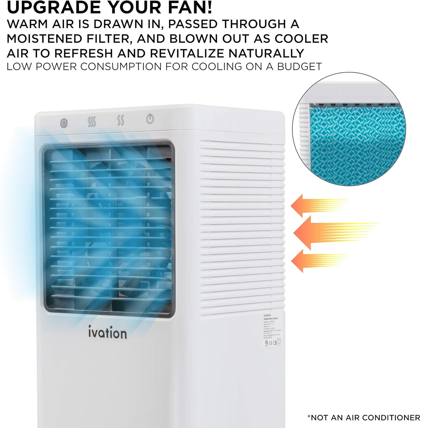 Mini Air Cooler with 2-Speed Fan G29722