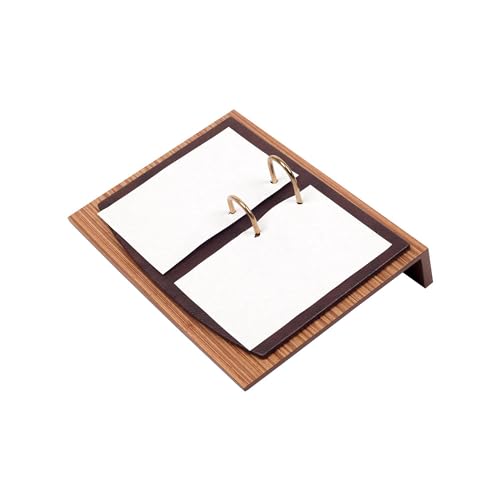 Brown Walnut Wood 10 Pcs Desk Organizer V994042