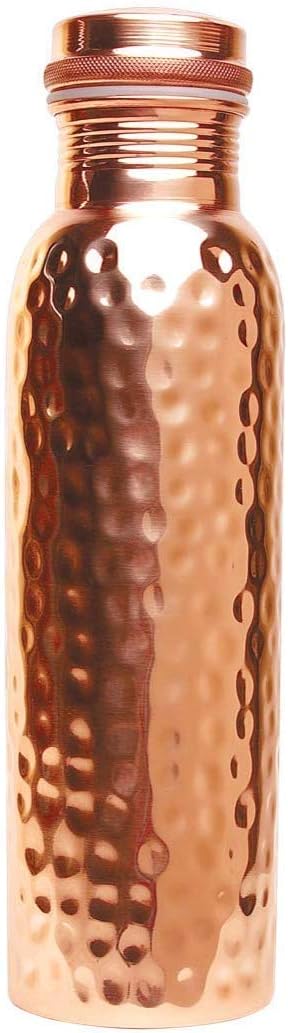 32 Oz Hammered Copper Water Bottle H8379