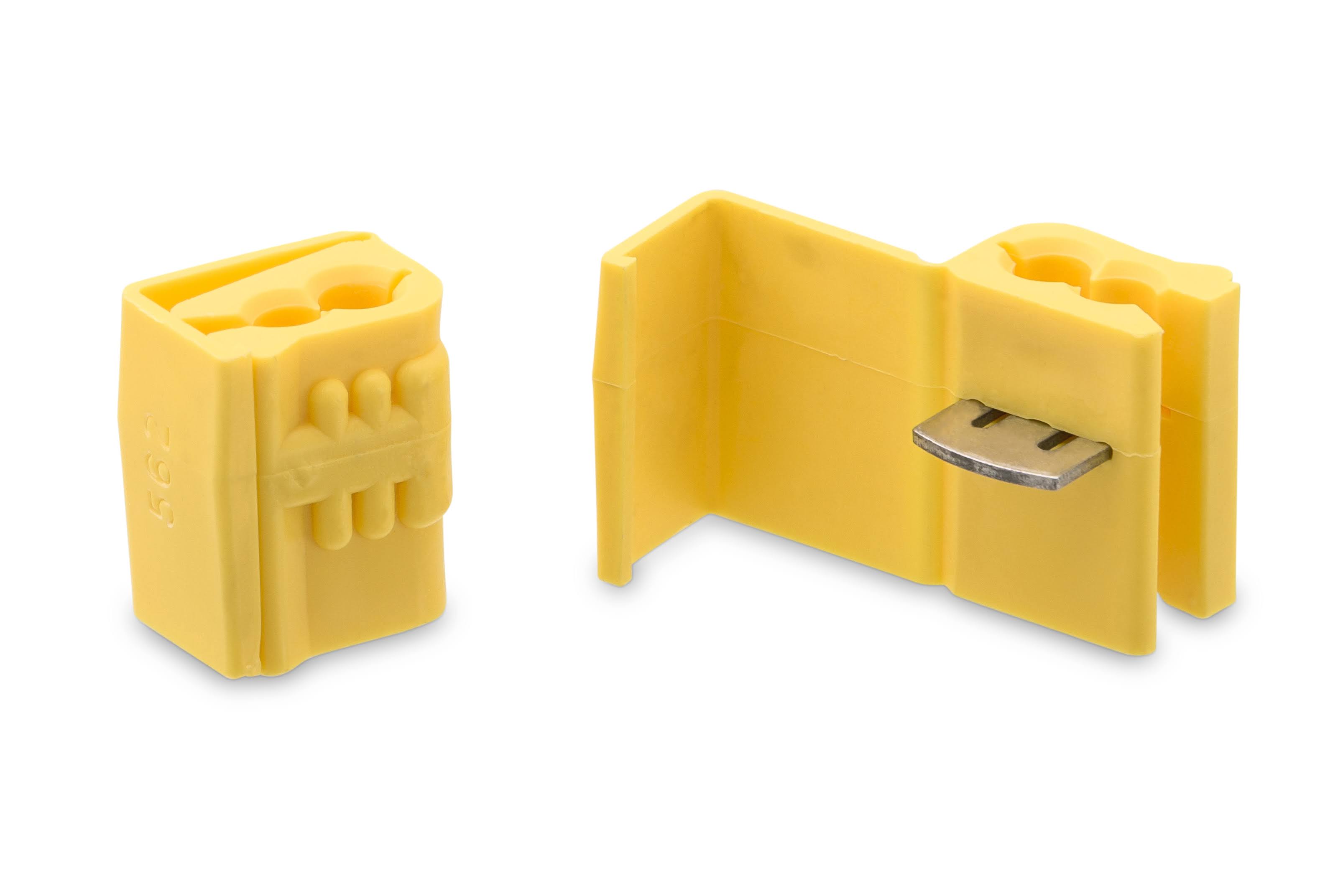Yellow 12 AWG 10 AWG IDC Electrical Connector, 100 per Pouch N97501