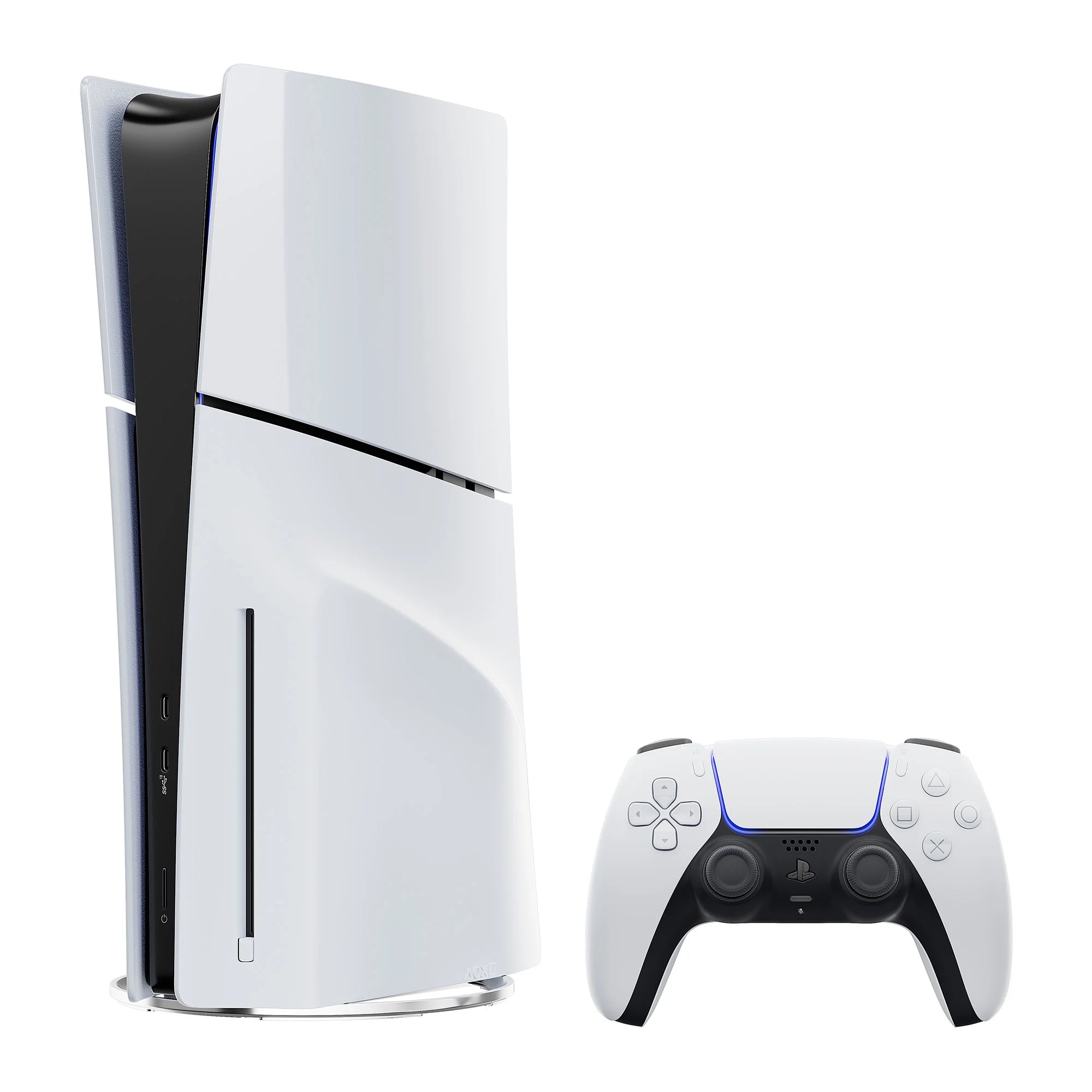 White 2TB SSD PS5 Gaming Console with Two Controllers L4733