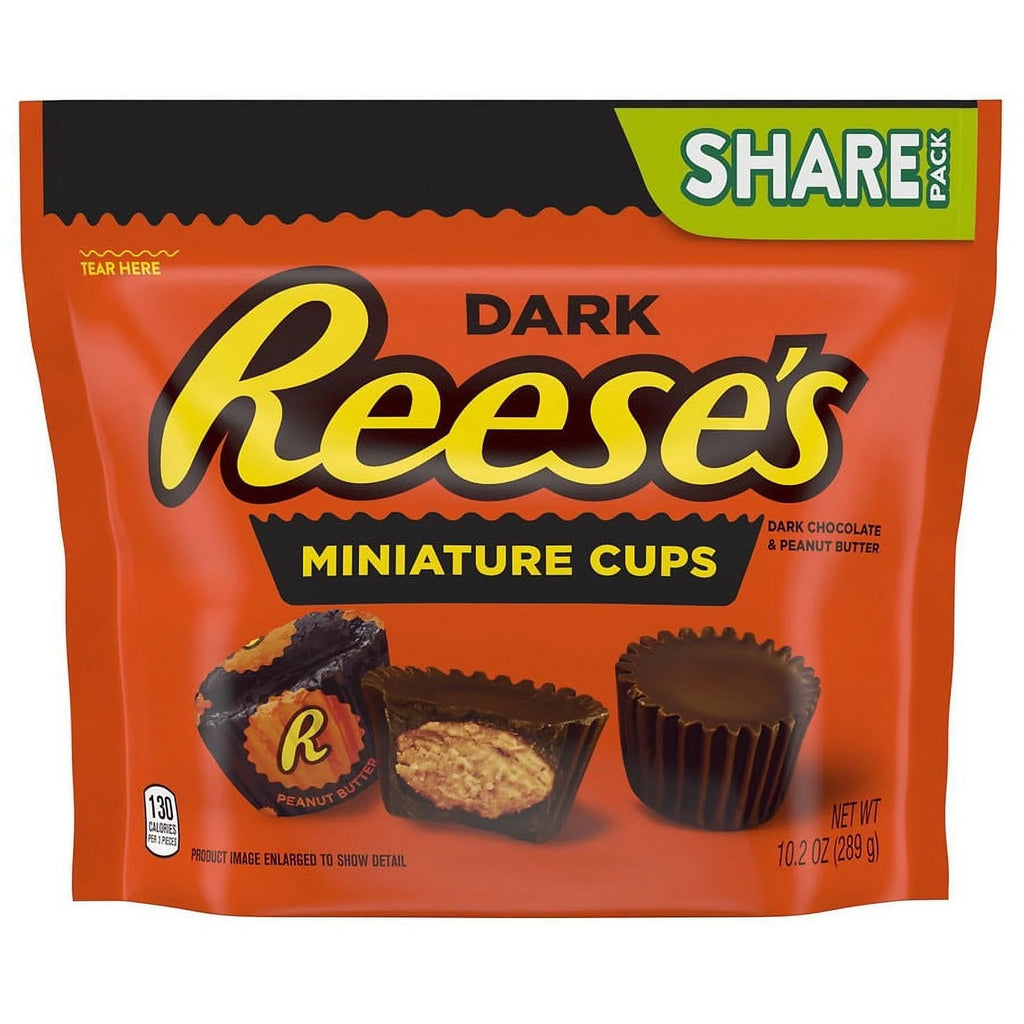 Dark Chocolate Peanut Butter Cups Candy 10.2oz Pack of 2 A5168