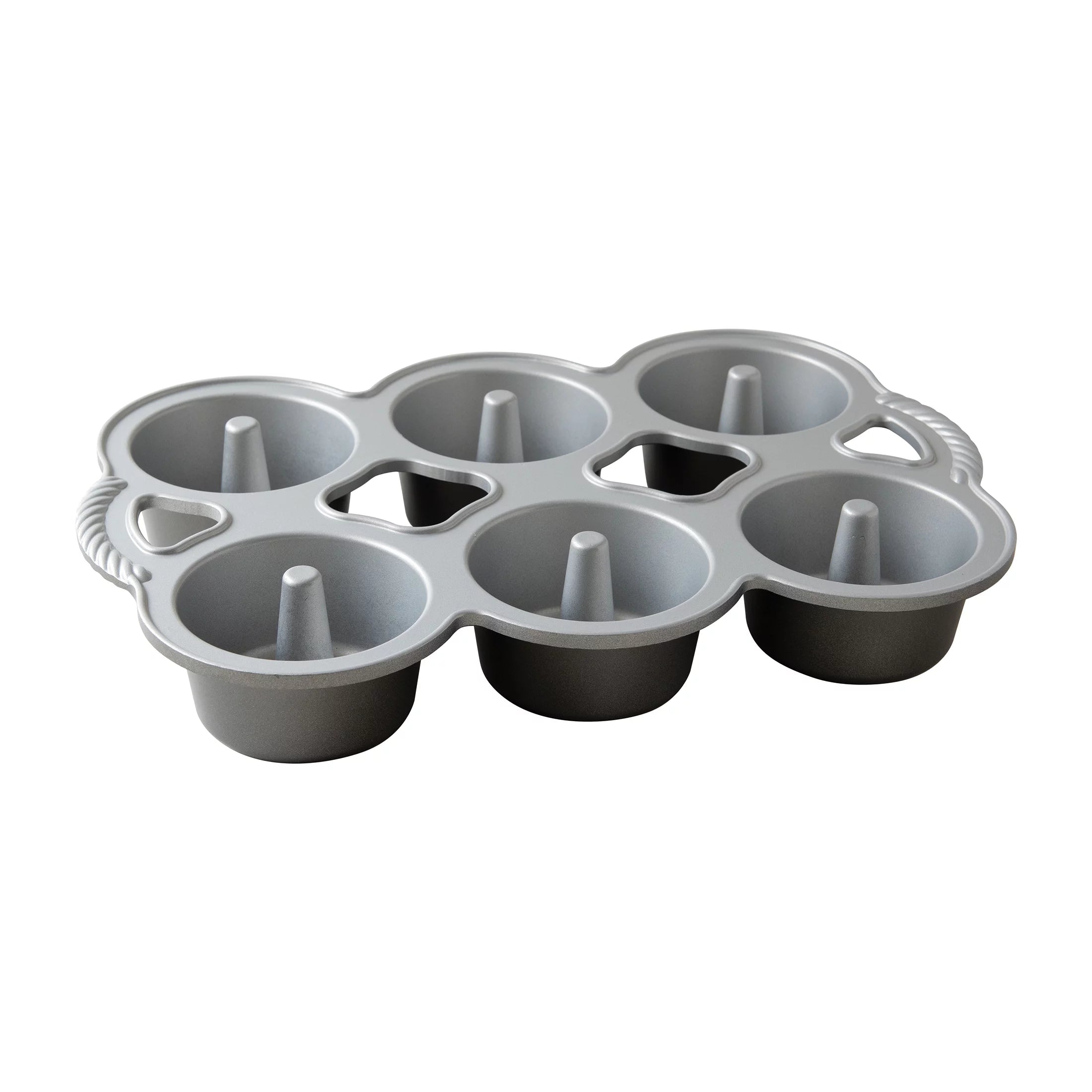 6 Cavity Nonstick Cast Aluminum Mini Angel Food Cakes P787761