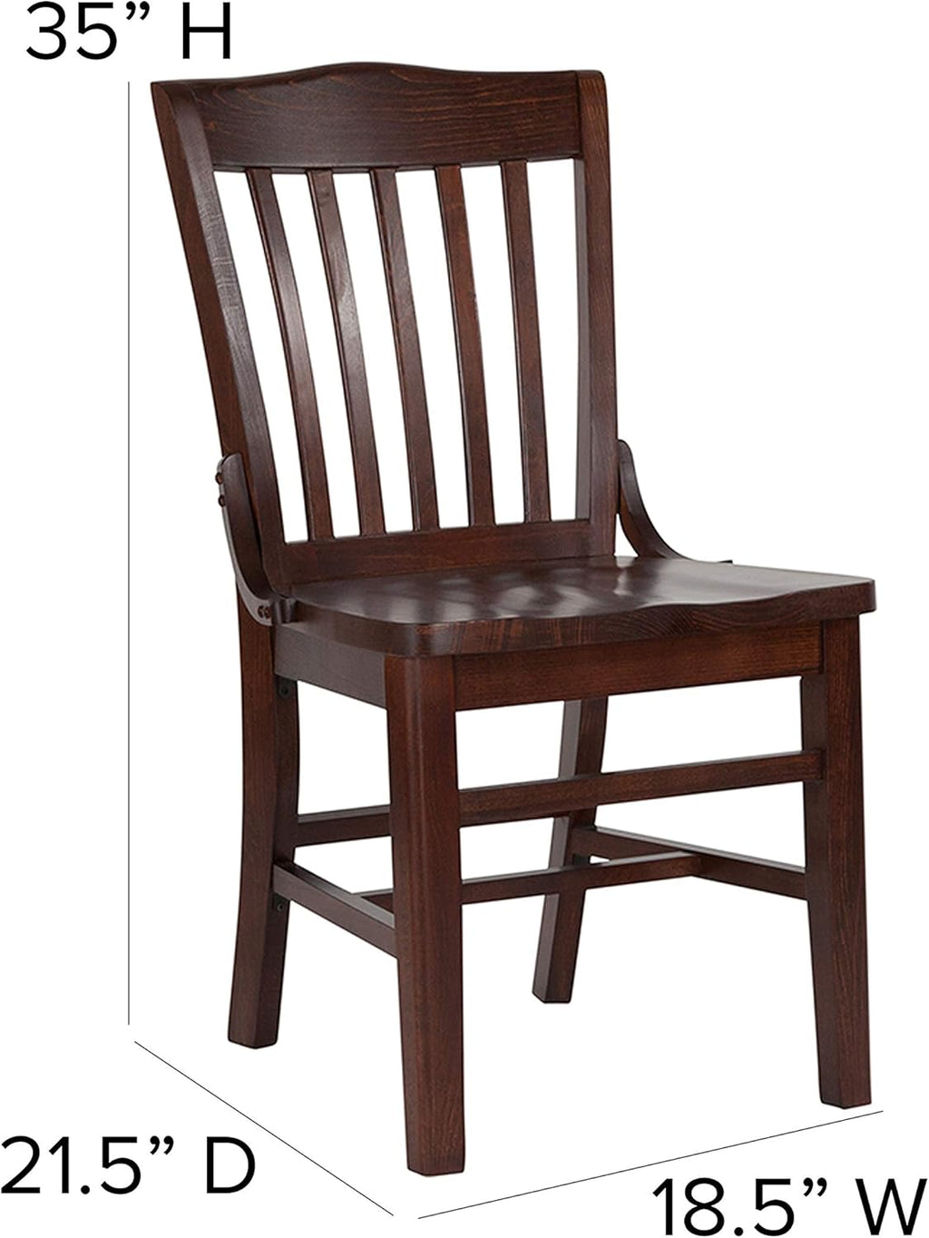 Walnut Wood Chair D2758