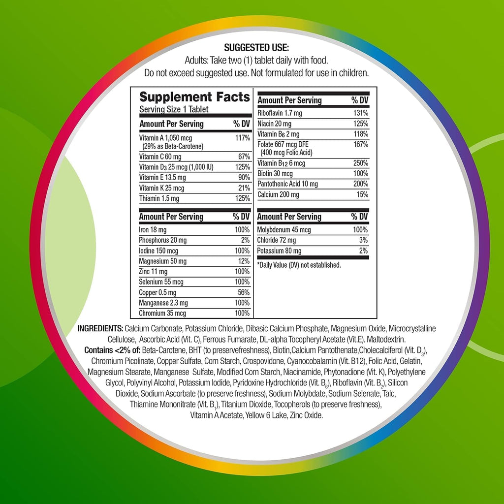 Multivitamin Supplement Tablets, 200 Count M853