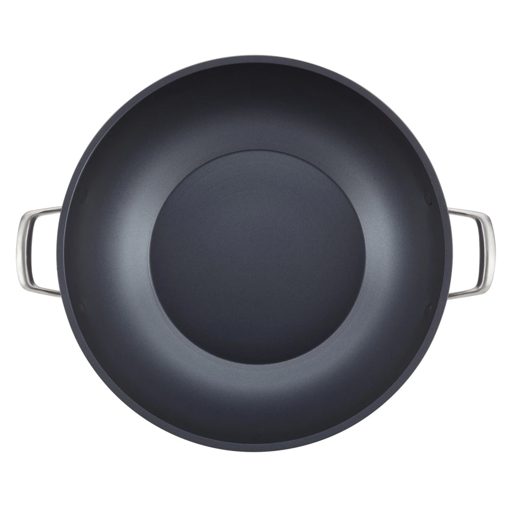 13.5-Inch Hard-Anodized Nonstick Wok with Lid X624832