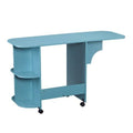 Turquoise Blue Expandable Rolling Sewing Table D522895