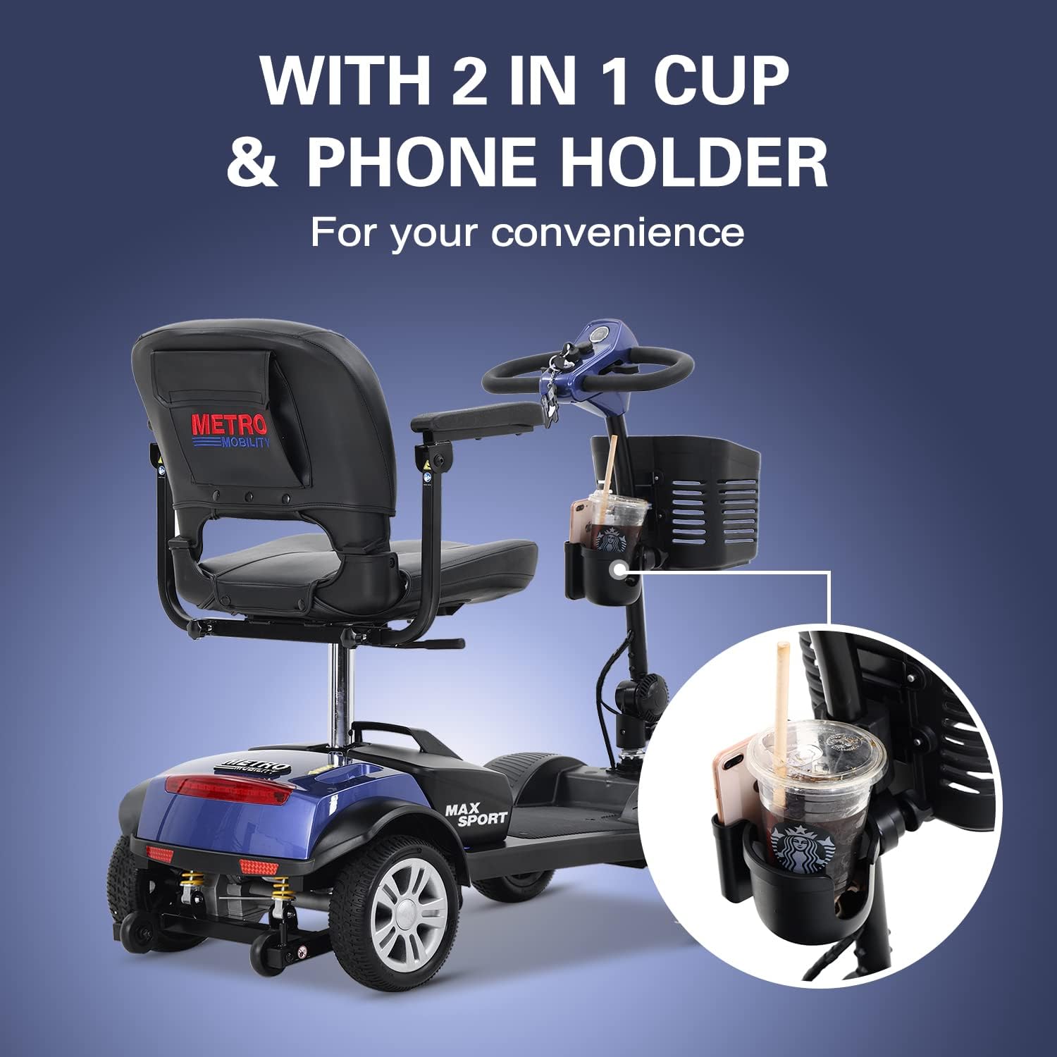 Max Sport Blue Electric Mobility Scooter G631904