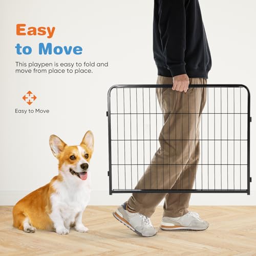 8 Panel 24" Height Metal Dog Playpen with Doors R689