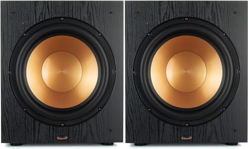 Black Subwoofer Speaker Pair K593