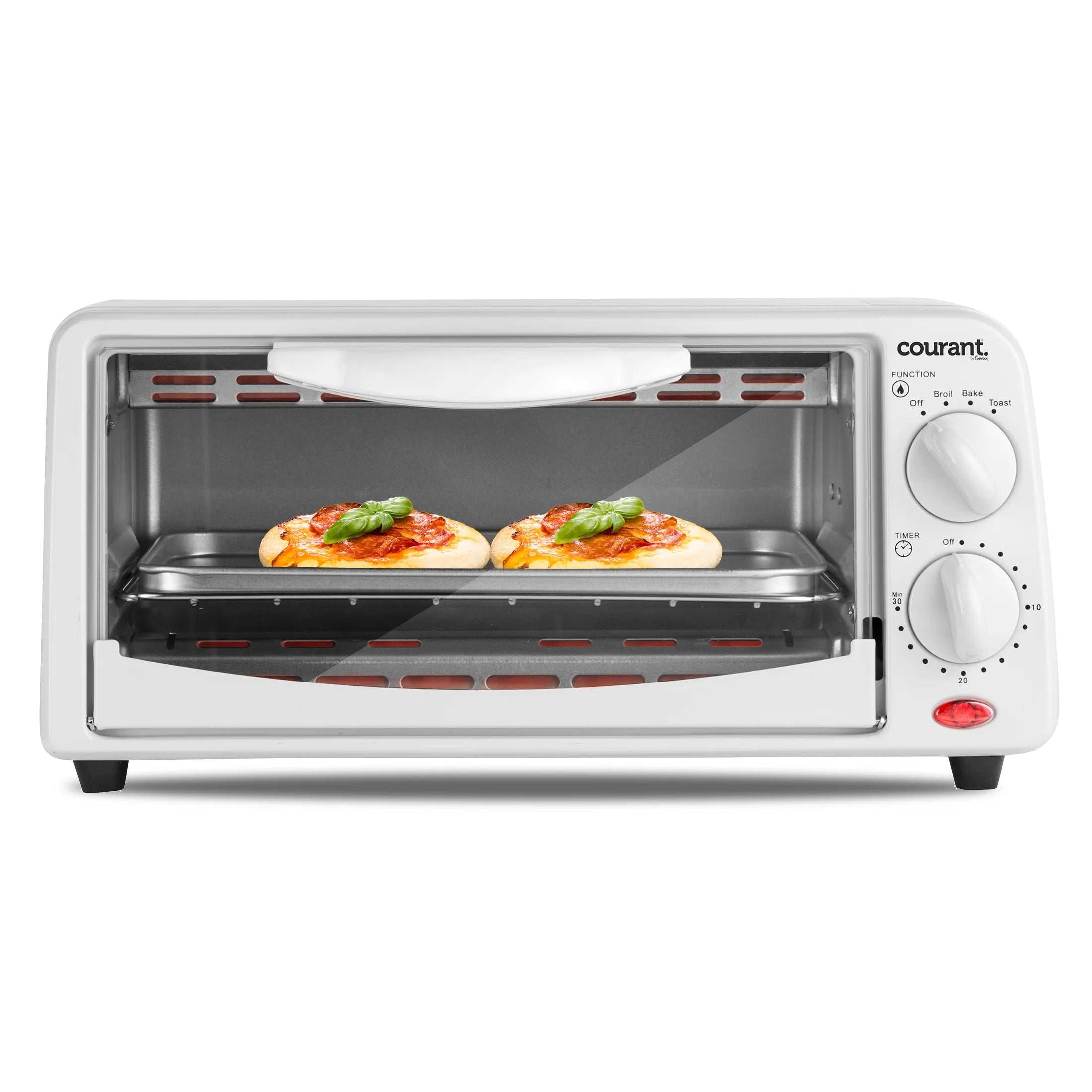 White 4-slice Toaster Oven W3051