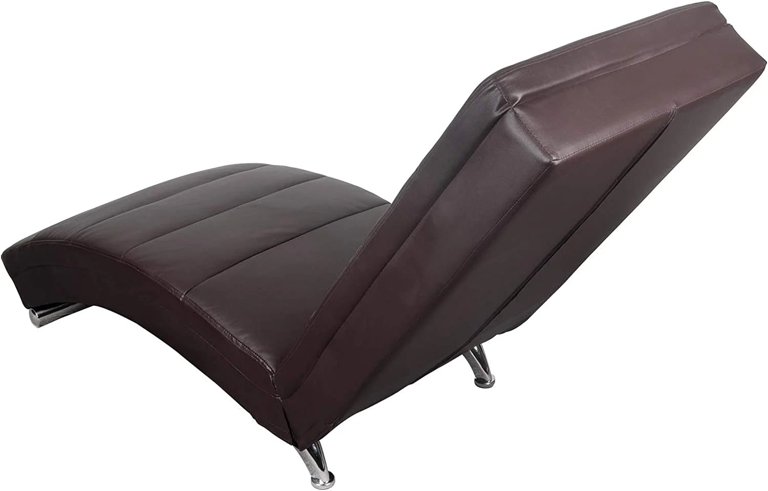 Brown PU Leather Electric Vibrating Recliner Chair with Heating T854932