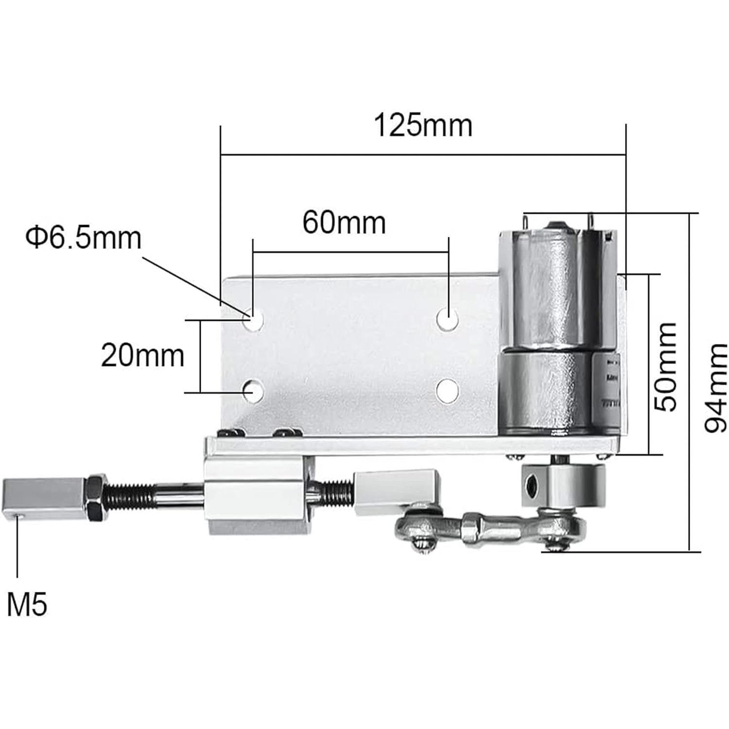 Adjustable Stroke 24V Linear Actuator Kit N477
