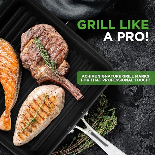 11" Square Non Stick Grill Pan O7199