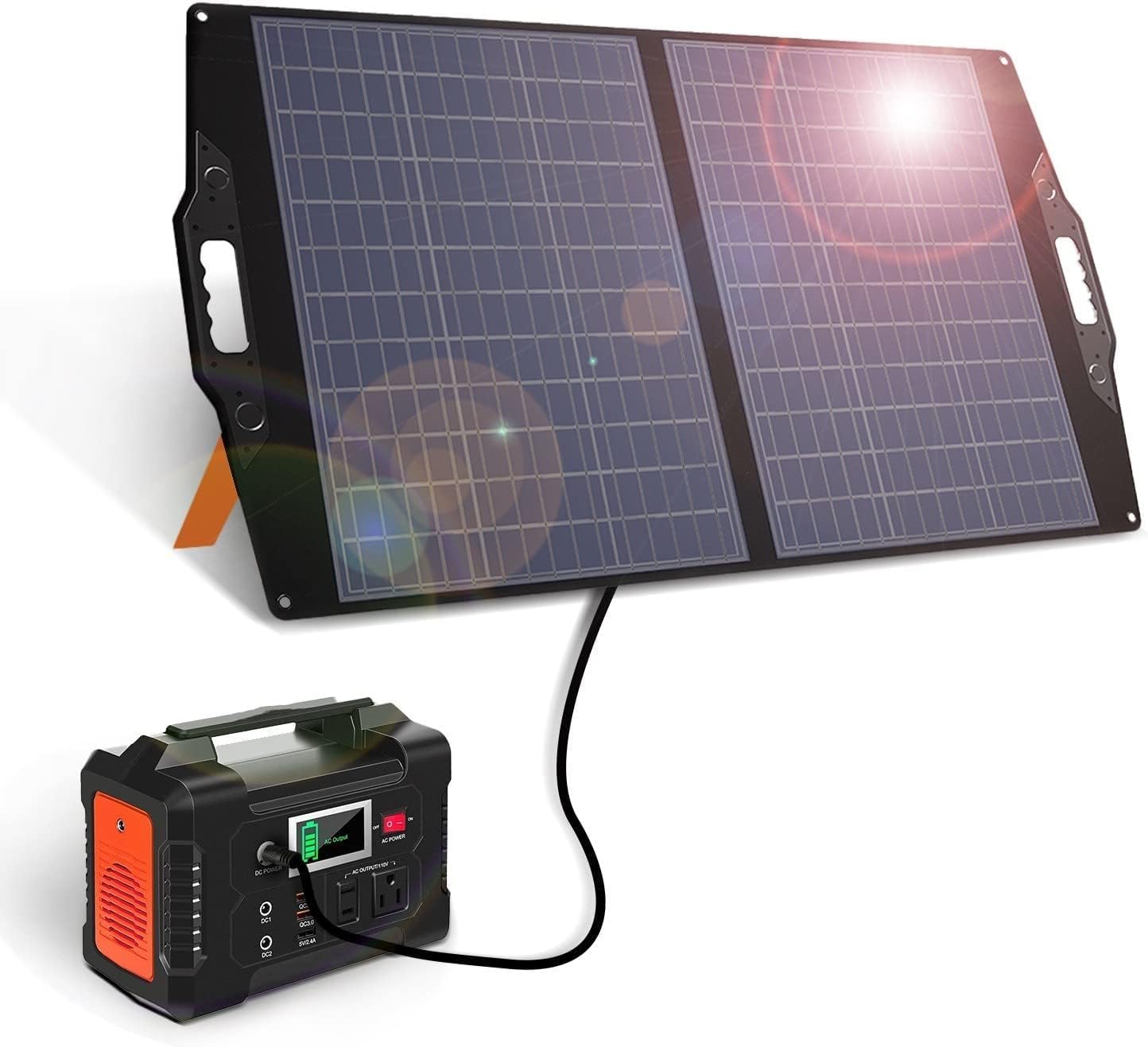 100W Foldable Solar Panel with DC Port J629339