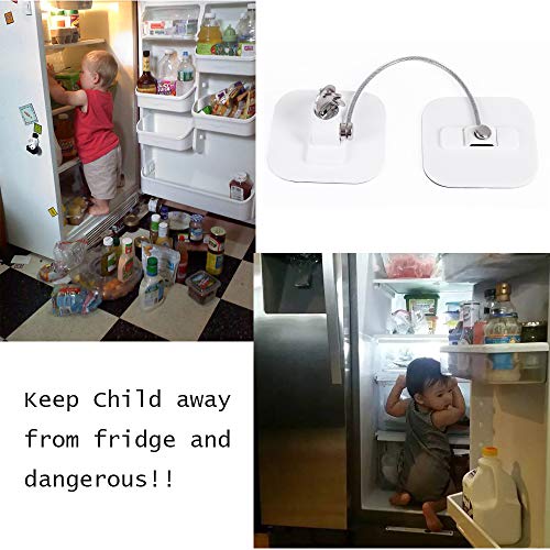 White Fridge Lock W831