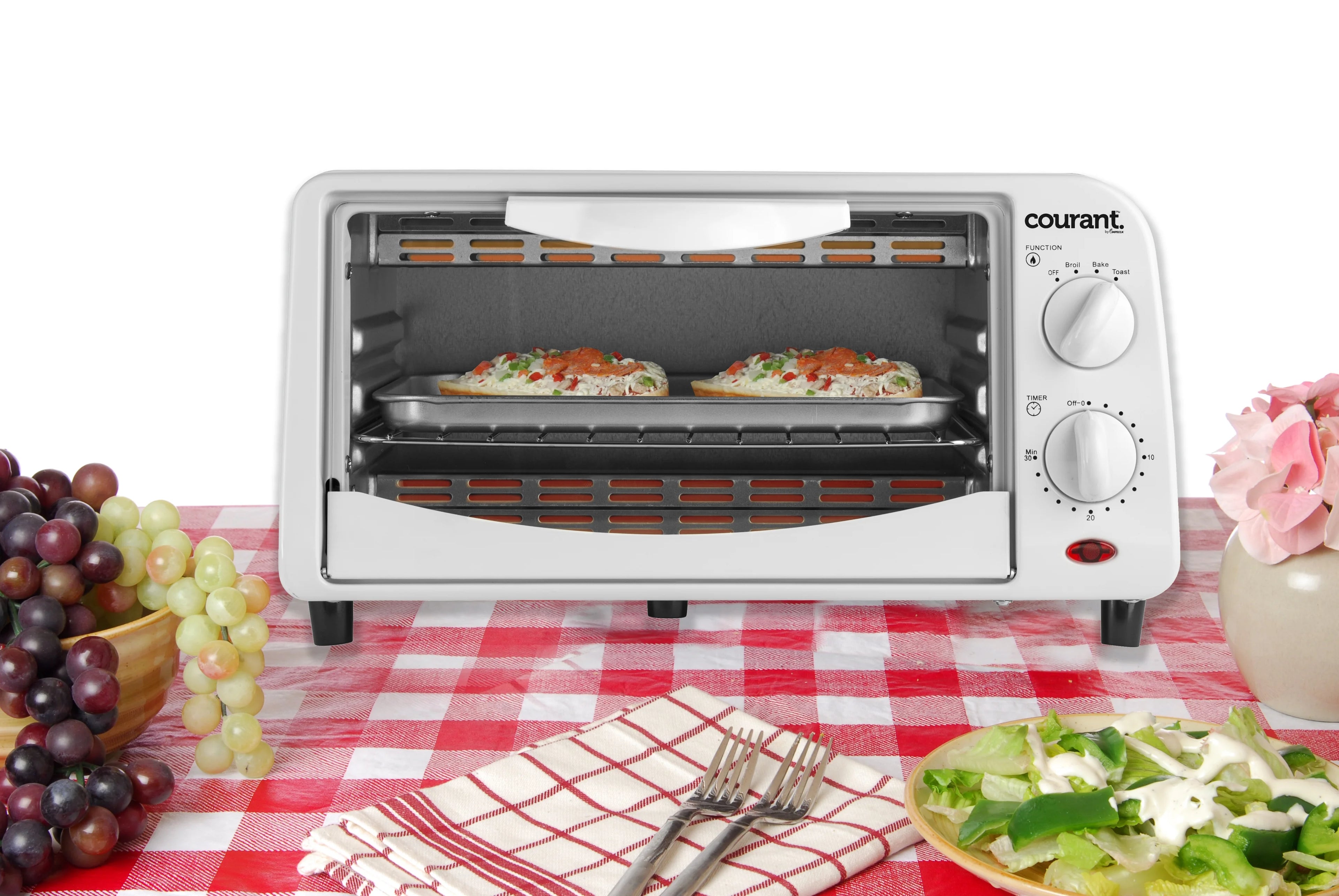 White 4-slice Toaster Oven W3051
