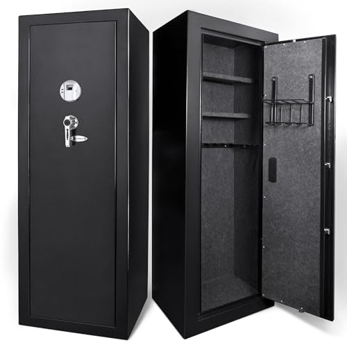 Biometric Fingerprint Rifle Safe with Removable Shelf L76842