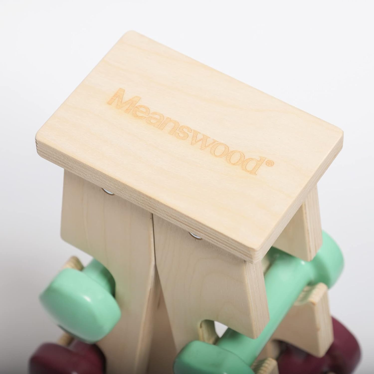 Wooden Dumbbell Rack for 6 Weights L36604