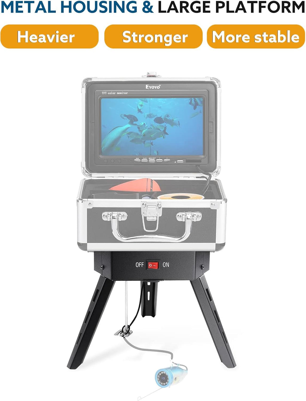 Underwater Fishing Camera Positioner 360° Degree Rotation Tripod with Remote Control Metal Housing D798485