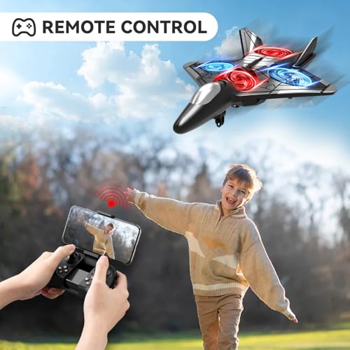 RC Plane with Camera Foam Remote Control Airplane Fighter Jet with Light Z531