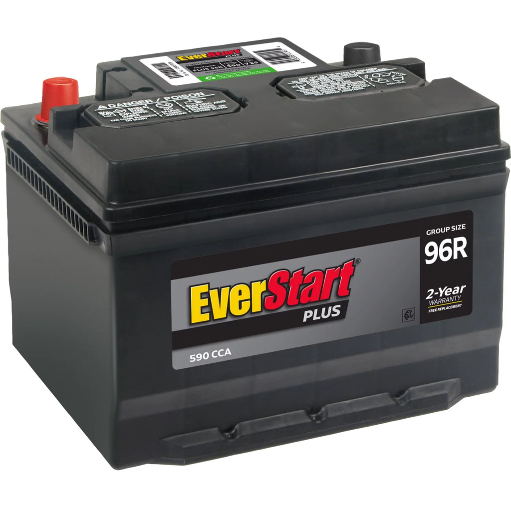 Lead Acid Automotive Battery, Group Size 96R 12 Volt, 590 CCA E838