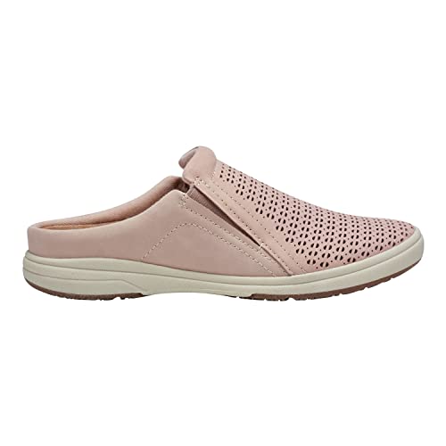 Slip-On Leather Clog with Breathable Cutouts O293