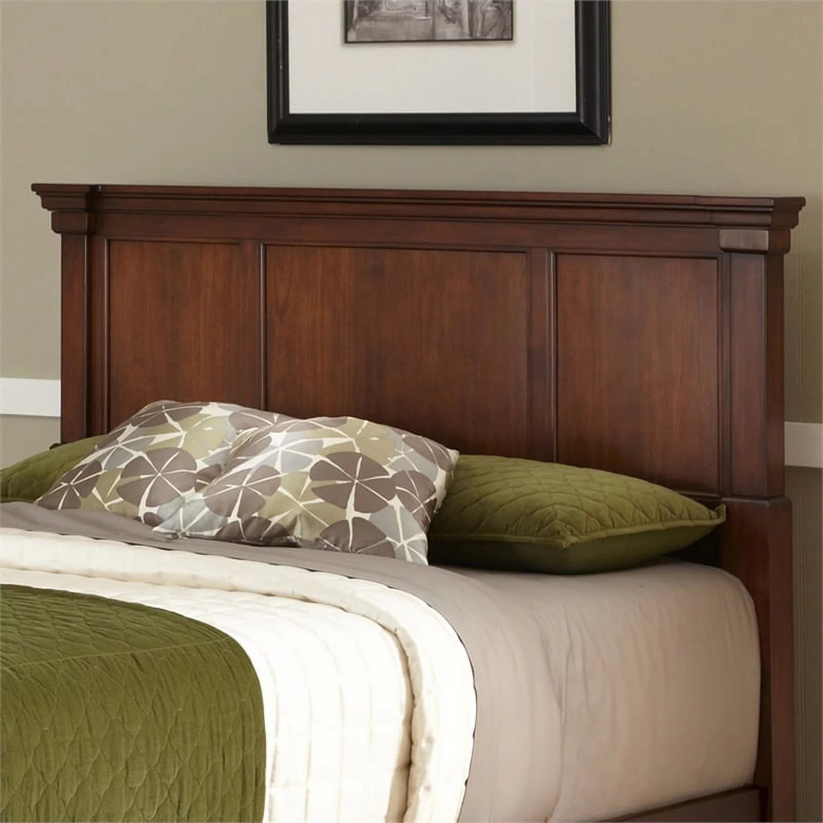 Brown Wood King Headboard P395994
