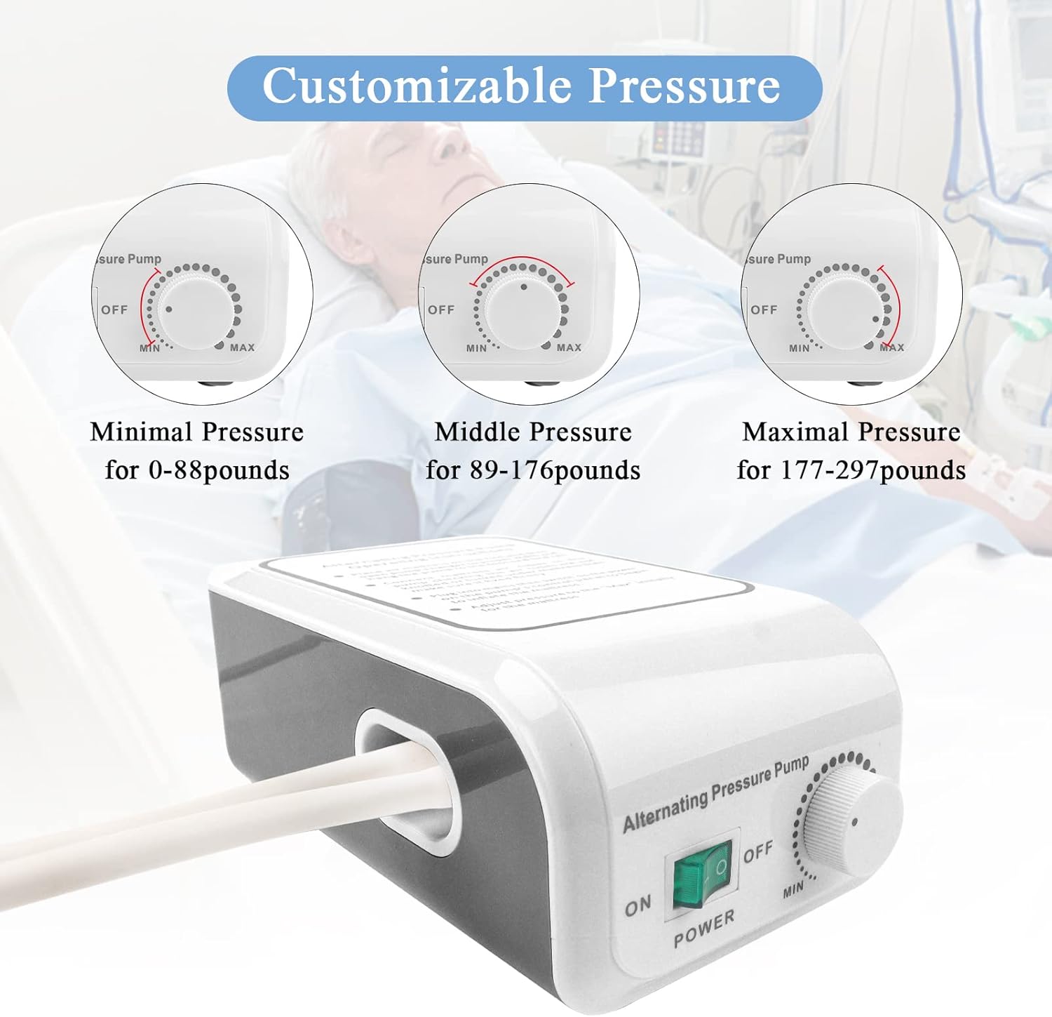 Alternating Air Pressure Pad Mattress with Pump I165