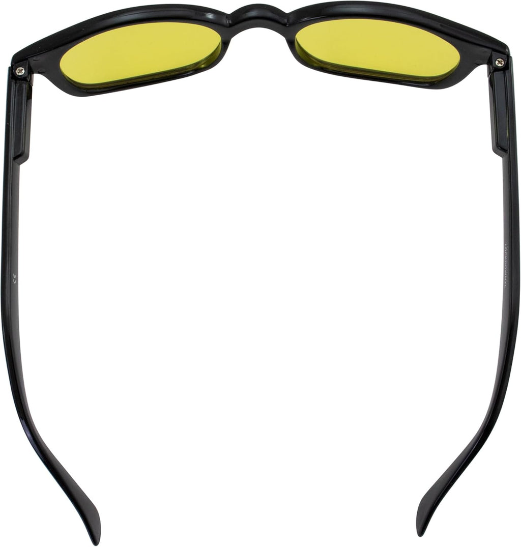 3 Pairs Motorcycle Riding Glasses with Black Frames Clear Smoke Yellow Lenses Q722