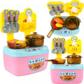 12PCS Kids Kitchen Pretend Play Cooking Set with Play Food and Utensils S43370