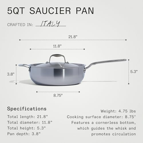2 Quart Stainless Steel Saucier Pan P712674