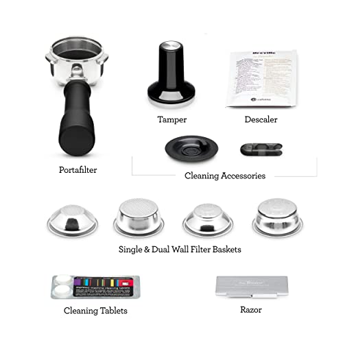 Damson Blue Espresso Machine with Auto Milk Frother I8344