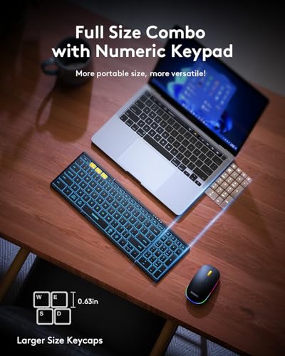 Foldable Bluetooth Keyboard and Mouse Combo B914