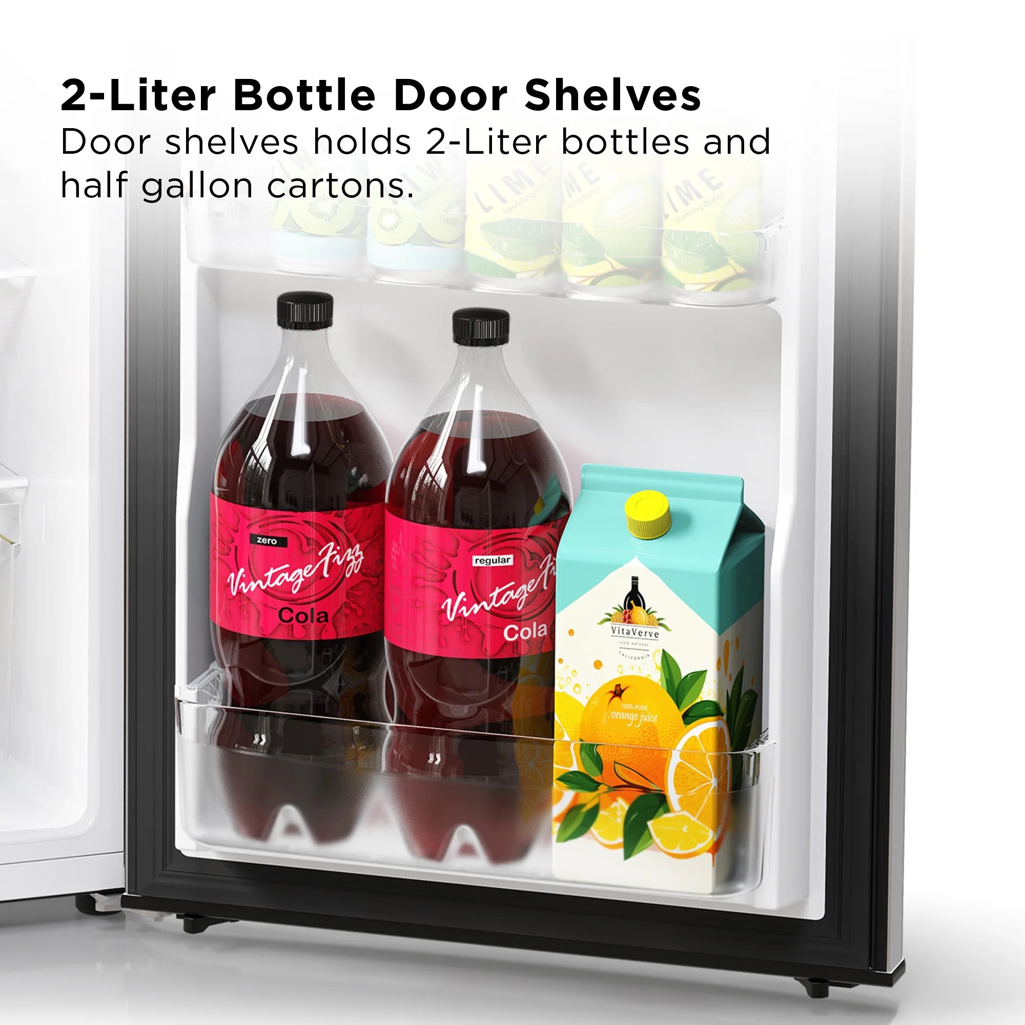 4.5 Cu. ft. Two Door Refrigerator Stainless Look O1231