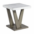 Gray Square End Table A361139