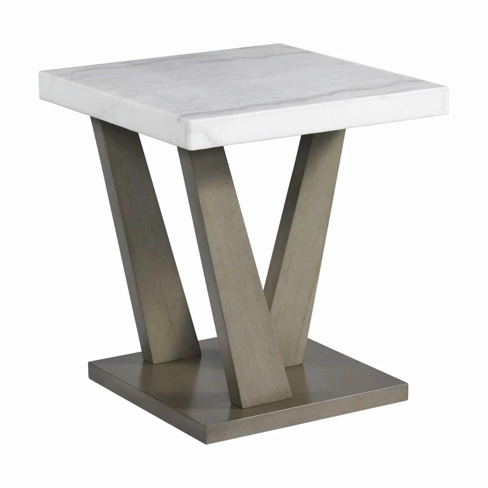 Gray Square End Table A361139