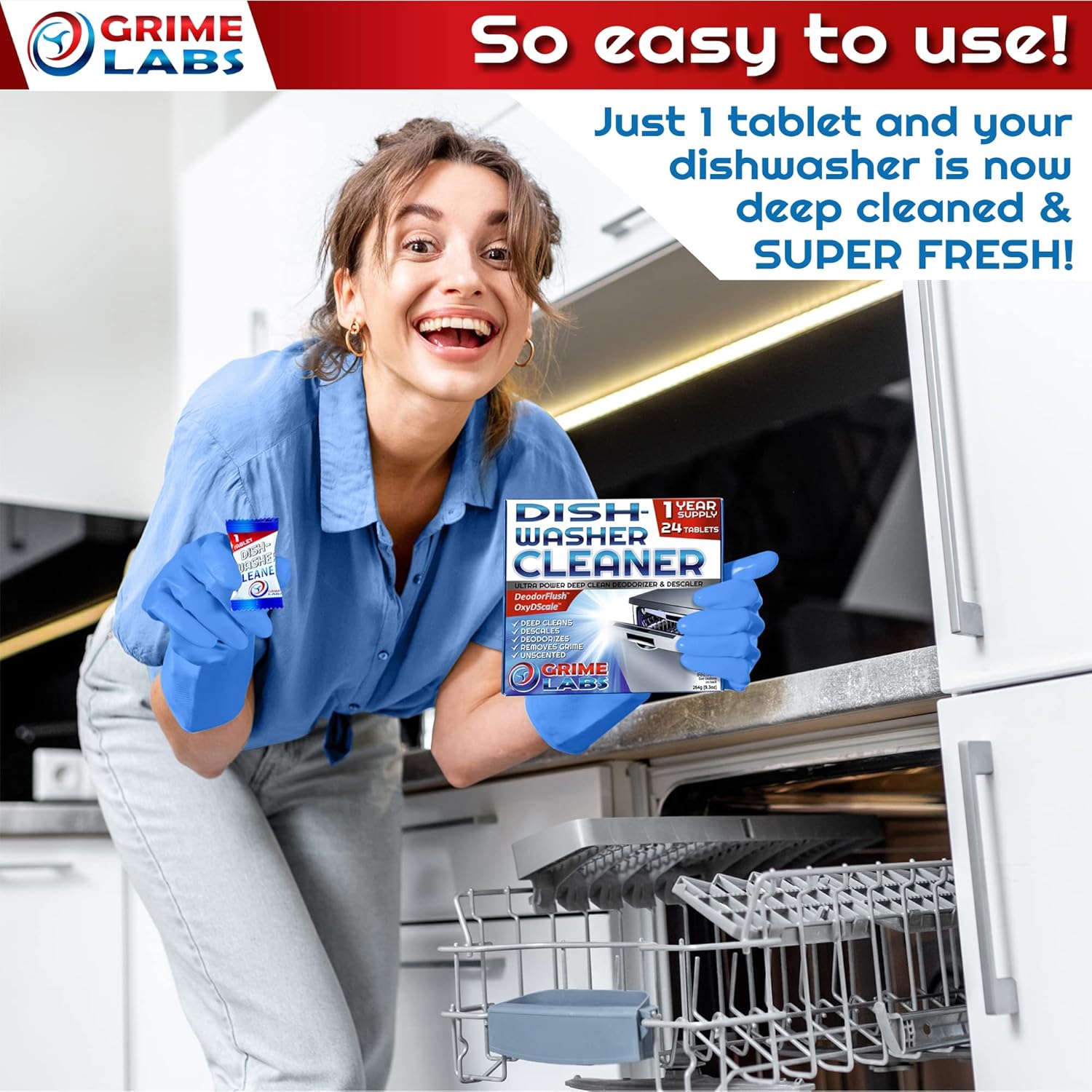 24 pack Dishwasher Cleaner Tablets P772
