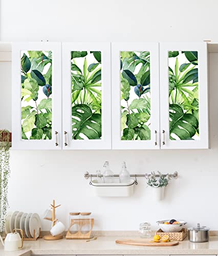 Tropical Peel and Stick Wallpaper Palm Leaves Removable 17.7in x 118in P170