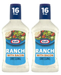 16 fl oz Bottle Pack of 2 Ranch Salad Dressing with Bacon S77351