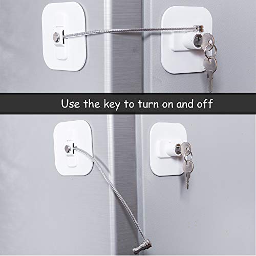 White Fridge Lock W831