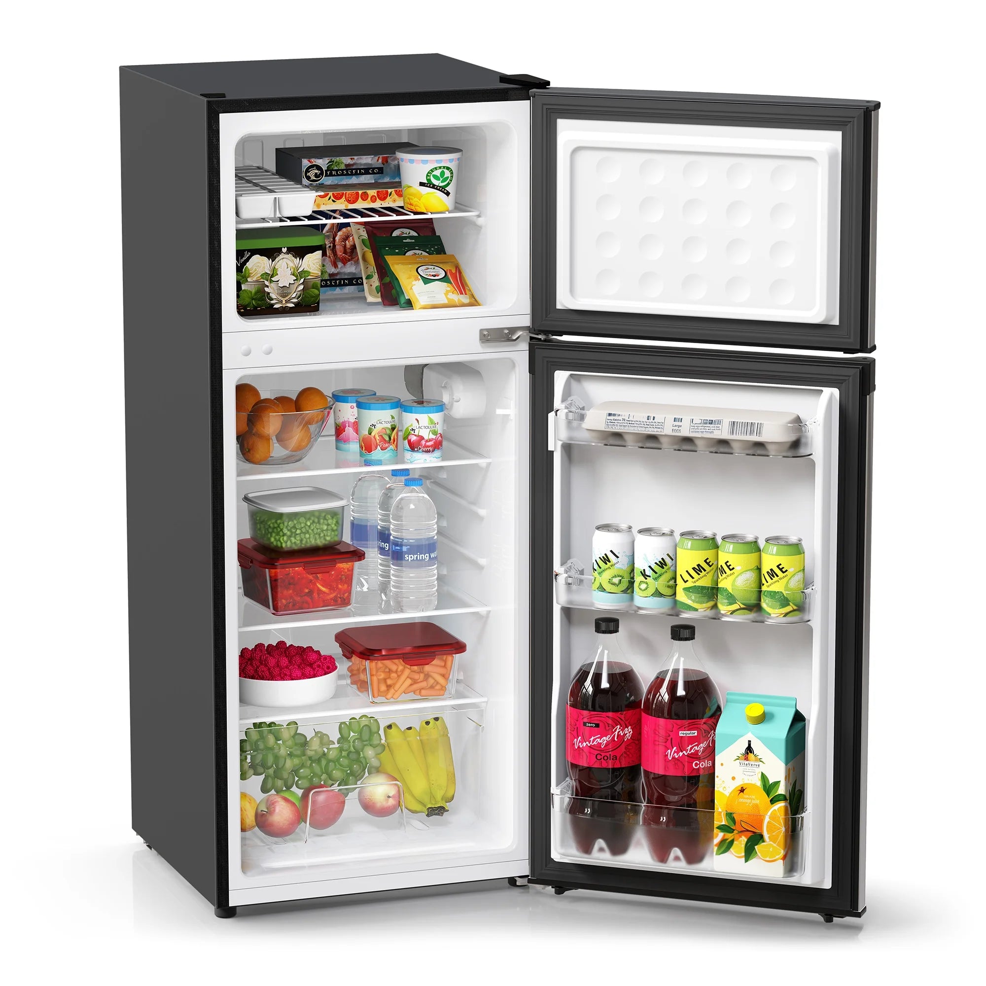4.5 Cu. ft. Two Door Refrigerator Stainless Look O1231