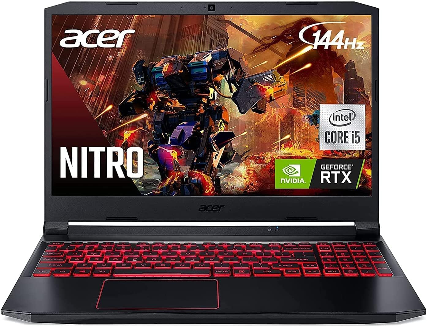 15.6" FHD 144Hz Gaming Laptop with Intel Core i5-11400H, GeForce RTX 3050 Ti, 16GB RAM, 1TB PCIe SSD D654
