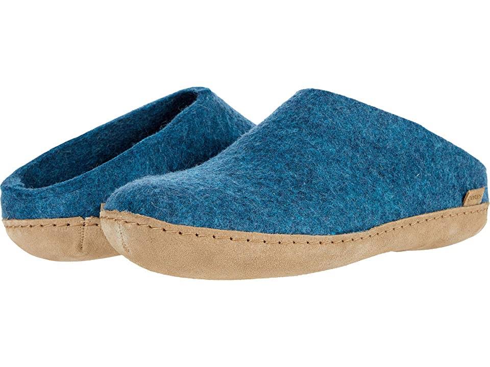 Open Heel Petrol Shoes I874
