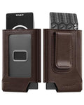 Slim Leather RFID Blocking Wallet with Money Clip B55975