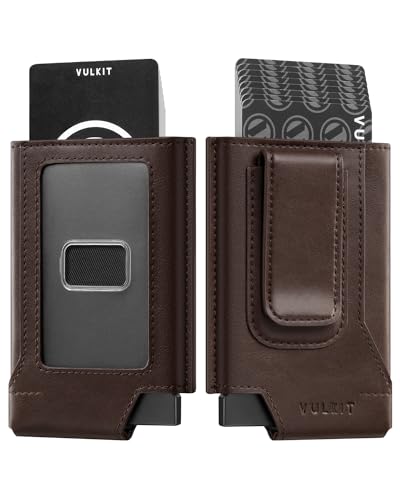 Slim Leather RFID Blocking Wallet with Money Clip B55975