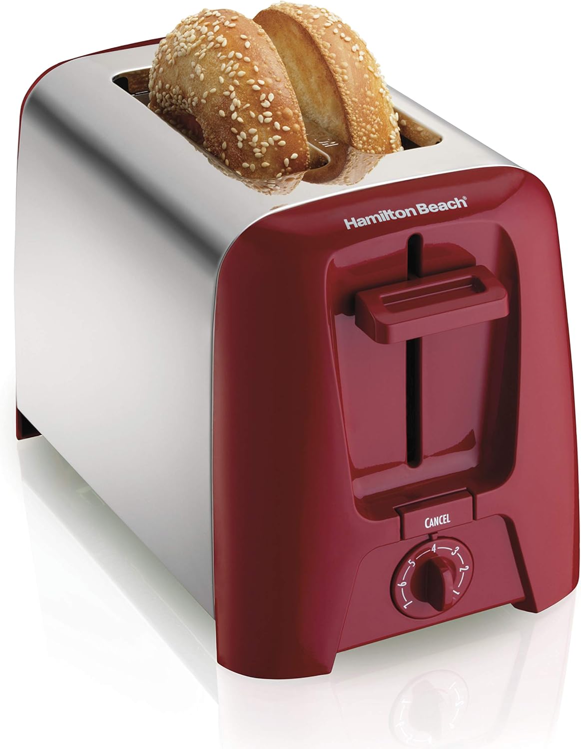 2 Slice Toaster with Extra Wide Slots, Red & Personal Blender, 14 oz, Red N896